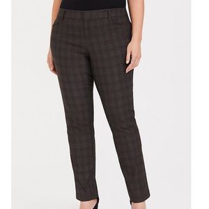 Torrid Plaid STRETCH STRAIGHT LEG Pants Size 18